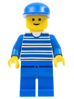 LEGO Horizontal Lines Blue (hor008) minifigure
