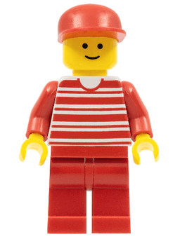 LEGO Horizontal Lines Red (hor011) minifigure