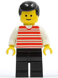 LEGO Horizontal Lines Red (hor012) minifigure