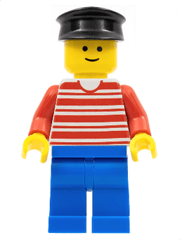 LEGO Horizontal Lines Red (hor016) minifigure
