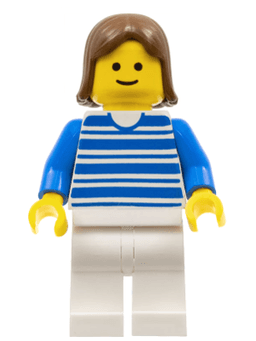 LEGO Horizontal Lines Blue (hor017) minifigure