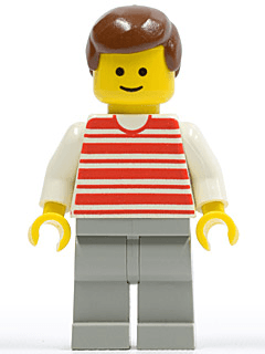 LEGO Horizontal Lines Red (hor019) minifigure