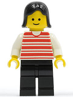 LEGO Horizontal Lines Red (hor020) minifigure