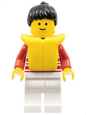 LEGO Horizontal Lines Red (hor022) Town / City Minifigure