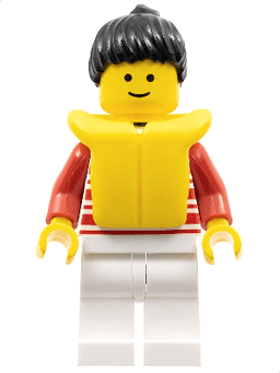 LEGO Horizontal Lines Red (hor022) minifigure