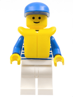 LEGO Horizontal Lines Blue (hor023) minifigure