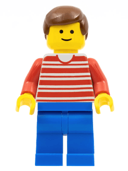 LEGO Horizontal Lines Red (hor028) minifigure