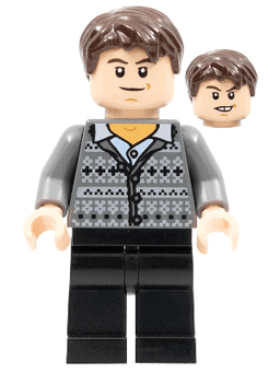 Neville Longbottom - Fair Isle Sweater, Black Legs