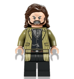 Sirius Black - Dark Brown Hair, Olive Green Jacket