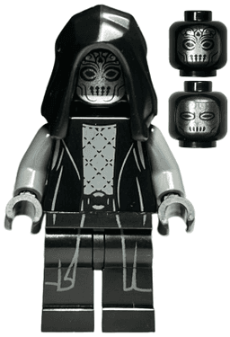 Death Eater - Black Hood, Dark Bluish Gray Arms, Double Cheek Lines / Squinting Eyes