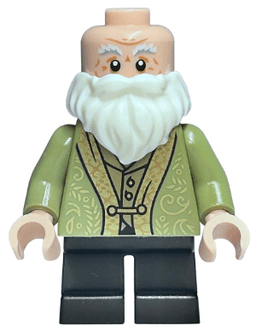 Professor Filius Flitwick - Olive Green Suit, Black Short Legs