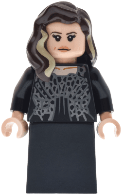 Narcissa Malfoy - Dress with Dark Silver Highlights, Black Skirt, Smile