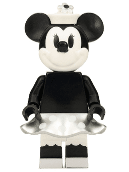 Minnie Mouse - Vintage, Metallic Silver Skirt