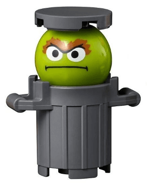 LEGO Oscar the Grouch (idea078) Twilight Minifigure