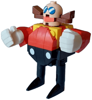 LEGO Dr. Eggman (Doctor Ivo Robotnik) with Stickers (idea164s) Twilight Minifigure