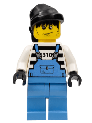 LEGO Xtreme Stunts Brickster Henchman with Medium Blue Overalls #2 (ixs007) LEGO Minifigure