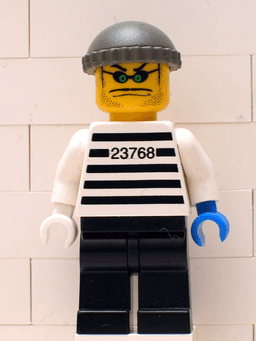 LEGO Xtreme Stunts Brickster with Dark Gray Knit Cap (ixs008) minifigure