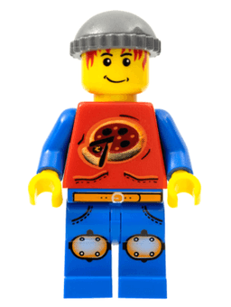LEGO Xtreme Stunts Pepper Roni Dark Bluish Gray Knit Cap (ixs011) minifigure