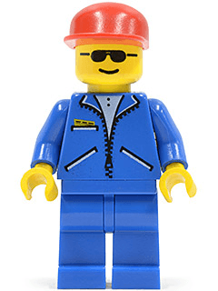 LEGO Jacket Blue (jbl001) Town / City Minifigure
