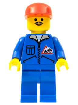 LEGO Bulldozer Logo (jbl009) minifigure