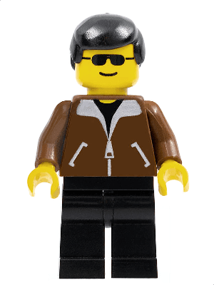 LEGO Jacket Brown (jbr004) Town / City Minifigure