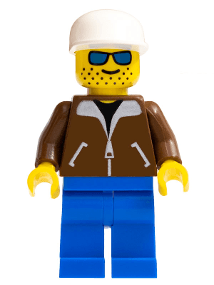 LEGO Jacket Brown (jbr010) Town / City Minifigure