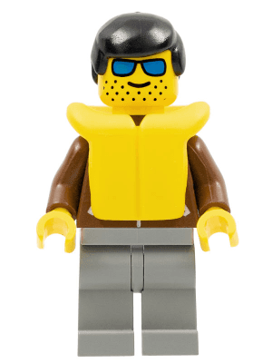 LEGO Jacket Brown (jbr012) Town / City Minifigure
