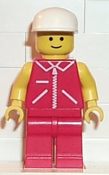 LEGO Jacket Red with Zipper (jred002) Town / City Minifigure