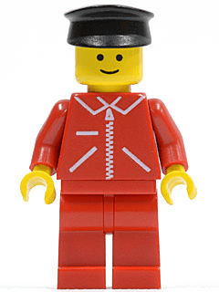LEGO Jacket Red with Zipper (jred005) Town / City Minifigure