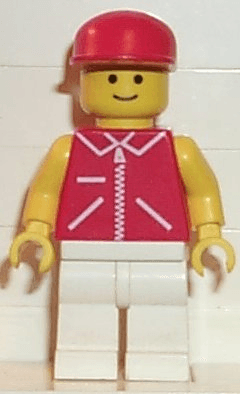 LEGO Jacket Red with Zipper (jred006) Town / City Minifigure