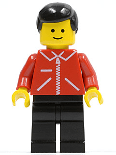 LEGO Jacket Red with Zipper (jred009) Town / City Minifigure