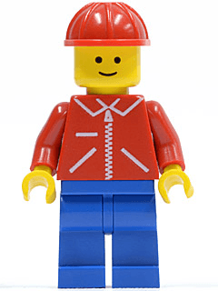 LEGO Jacket Red with Zipper (jred010) Town / City Minifigure