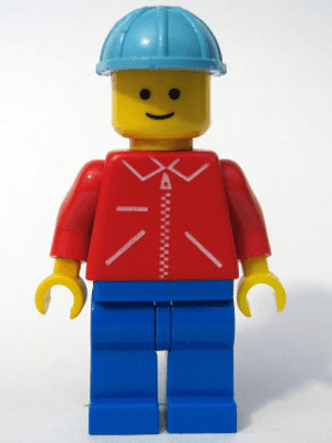 LEGO Jacket Red with Zipper (jred013) Town / City Minifigure