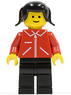 LEGO Jacket Red with Zipper (jred021) minifigure