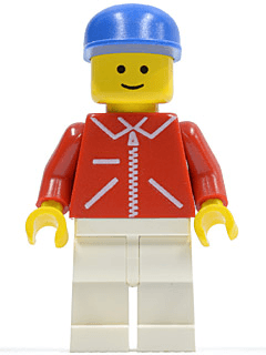 LEGO Jacket Red with Zipper (jred022) Town / City Minifigure