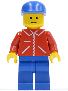 LEGO Jacket Red with Zipper (jred024) Town / City Minifigure