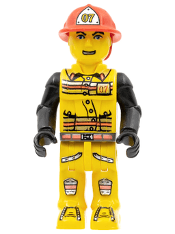 LEGO Fireman in Hat #07 (js007) minifigure