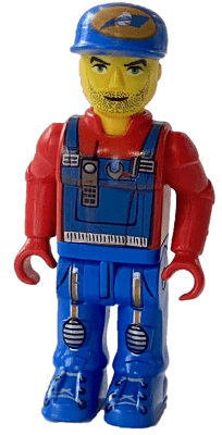 LEGO Crewman with Blue Overalls Red Shirt (js022) LEGO Minifigure