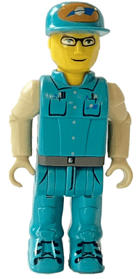 LEGO Crewman with Dark Turquoise Shirt and Pants (js023) minifigure