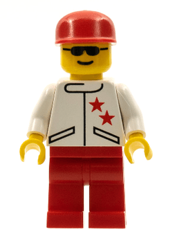 Jacket 2 Stars White - Red Legs, Red Cap
