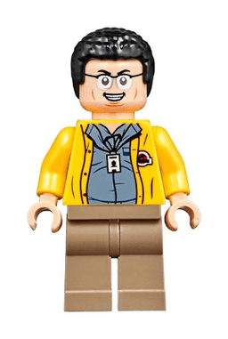 Dennis Nedry - Jurassic Park Logo on Back
