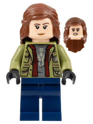 Maisie Lockwood - Olive Green Jacket, Reddish Brown Hair