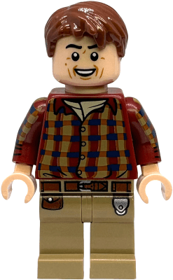 Dr. Alan Grant - Dark Red Shirt