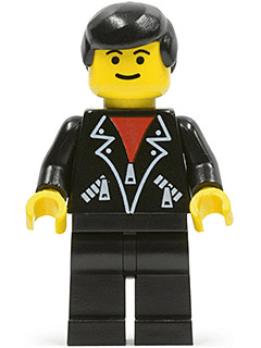 LEGO Leather Jacket with Zippers (lea001) Town / City Minifigure