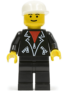 LEGO Leather Jacket with Zippers (lea002) Town / City Minifigure