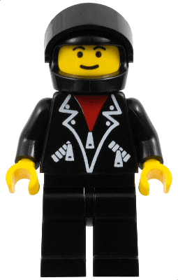 LEGO Leather Jacket with Zippers (lea005) minifigure
