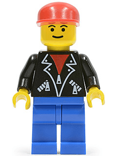 LEGO Leather Jacket with Zippers (lea006) Town / City Minifigure