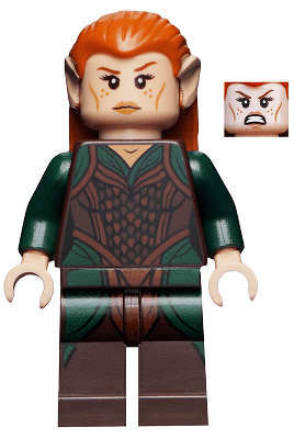 LEGO Tauriel Dark Green and Dark Brown Outfit (lor034) Lord of the Rings Minifigure
