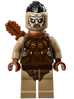 LEGO Hunter Orc with Top Knot and Quiver (lor102) Lord of the Rings Minifigure