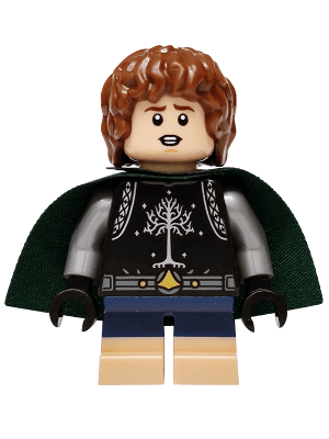 Peregrin Took (Pippin) - Black Surcoat, Dark Green Cape